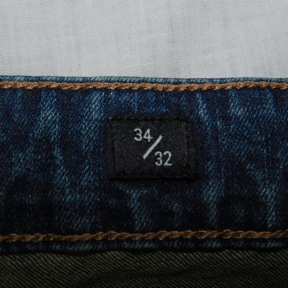 LUCKY BRAND Mens 34 x 32 straight Denim Blue Jeans - Picture 5 of 11